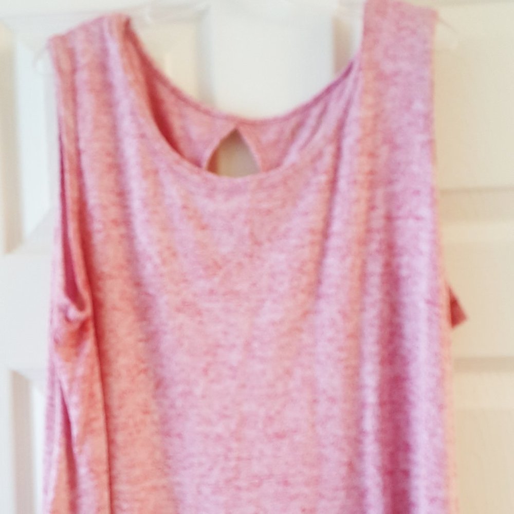 SILVERWEAR Tank Top Pink XL Keyhole Back